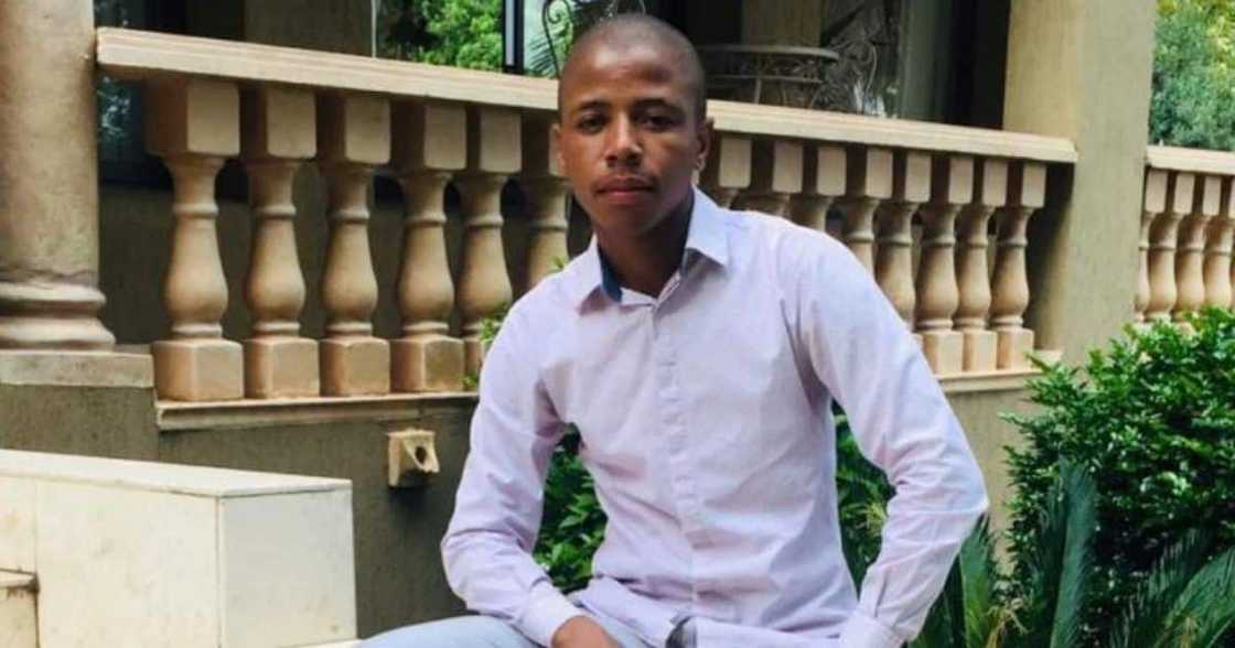 Young man, celebrates landing a job, accountant Young man, celebrates landing a job, accountant