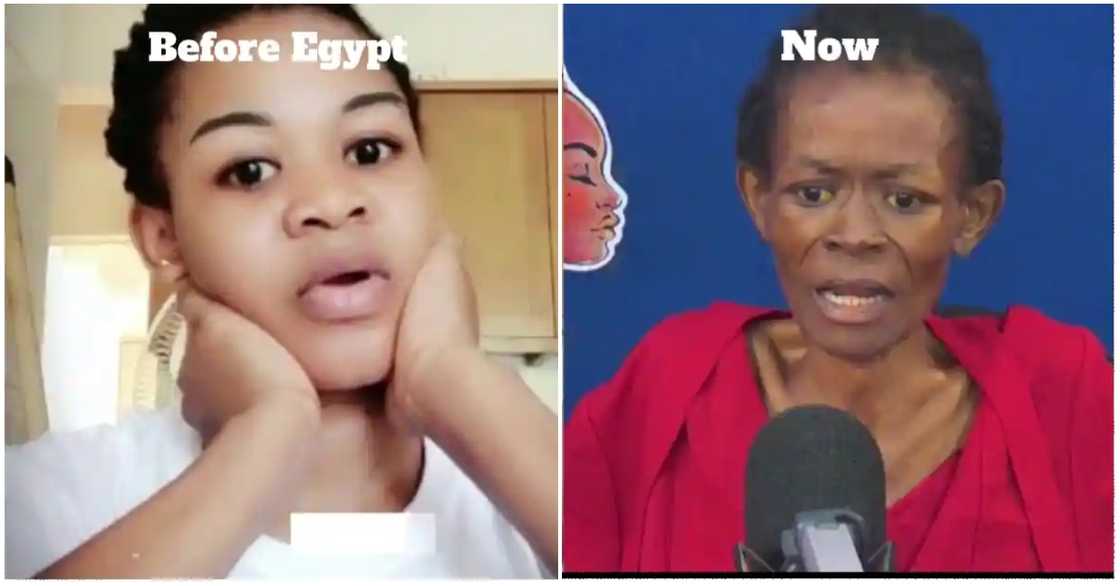 Photos of how Ama Diana looked before and after Egypt Photos of how Ama Diana looked before and after Egypt