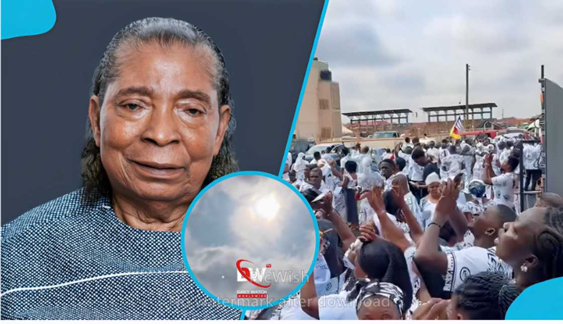 Kwadwo Kantanka, Akofena Safo, Adwoa Safo, Kantanka funeral, Rainbow at Kantanka funeral, Rainbow in Ghana, Ghanaian Celebrities