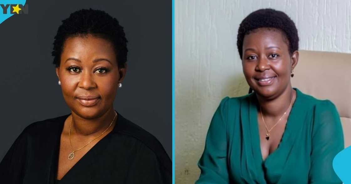 Ewurabena Aubynn, NDC candidate, Nana Akua Afriyie, NPP candidate, Ablekuma North, polling station. Ewurabena Aubynn, NDC candidate, Nana Akua Afriyie, NPP candidate, Ablekuma North, polling station.