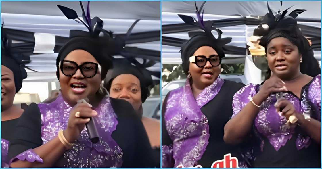 Soul Sisters: Rich beautiful Ghanaian ladies storm Vivian Jill's father's funeral, donate GH¢50K Soul Sisters: Rich beautiful Ghanaian ladies storm Vivian Jill's father's funeral, donate GH¢50K