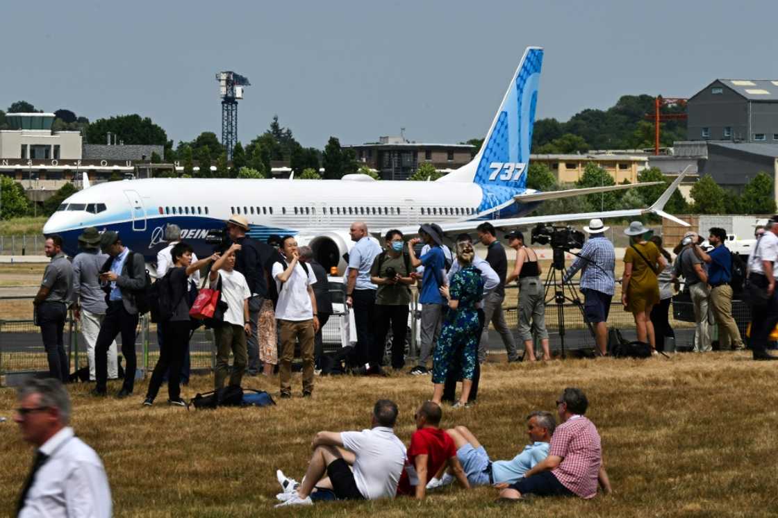 A Boeing 737 at the Farnborough Airshow where the company announced significant new plane orders A Boeing 737 at the Farnborough Airshow where the company announced significant new plane orders