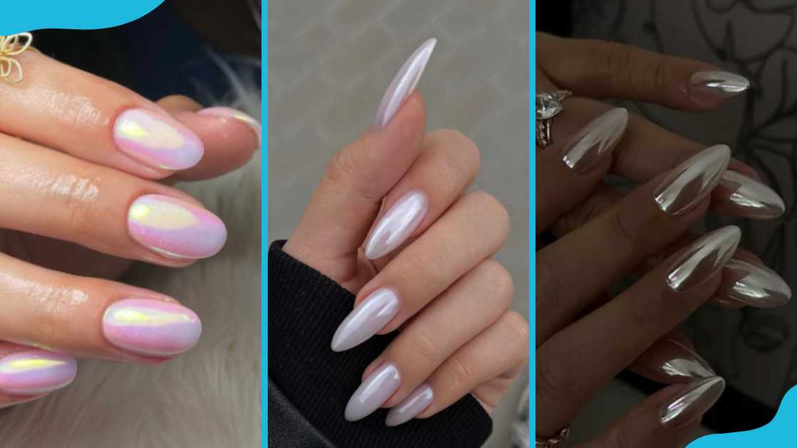 Trendy glazed doughnut nail designs