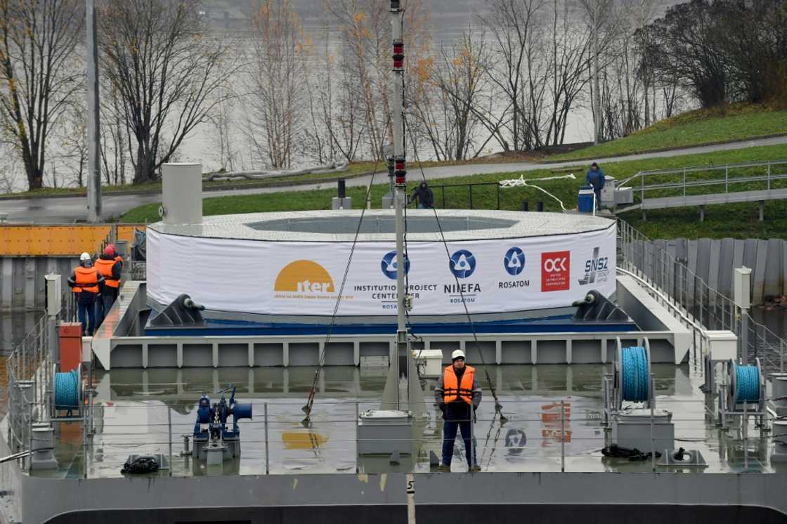 The magnet built under Russian atomic agency Rosatom's supervision will make up the top part of the world's largest "tokamak" -- a fusion device built in France on the same principle that powers our sun