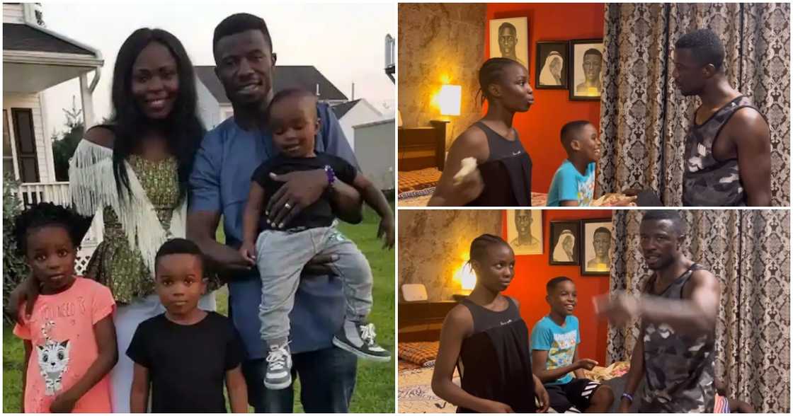 Kwaku Manu and kids