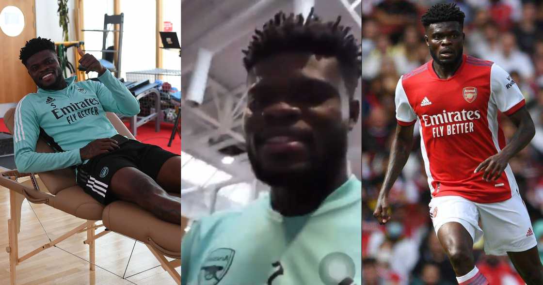 Ghana midfielder Thomas Partey begins injury rehabilitation at Arsenal; video drops Ghana midfielder Thomas Partey begins injury rehabilitation at Arsenal; video drops