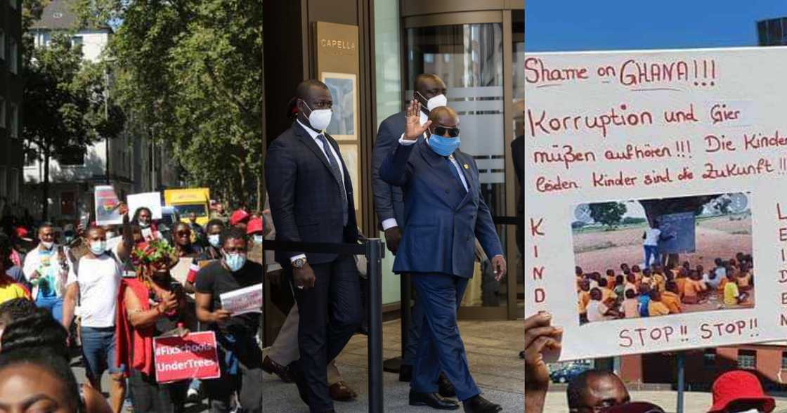 Photos of #FixTheCountry demonstrators who ambushed Akufo-Addo in Germany