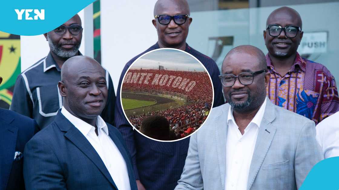 The GFA and representatives of Asante Kotoko and Hearts of Oak pose for a picture after their meeting on February 17 to discuss Ghana football matters The GFA and representatives of Asante Kotoko and Hearts of Oak pose for a picture after their meeting on February 17 to discuss Ghana football matters