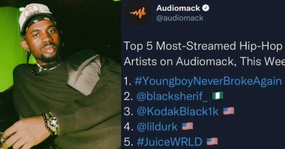 Audiomack List Black Sherif As Nigerian Musician; Reactions Show Ghanaians Angry Audiomack List Black Sherif As Nigerian Musician; Reactions Show Ghanaians Angry