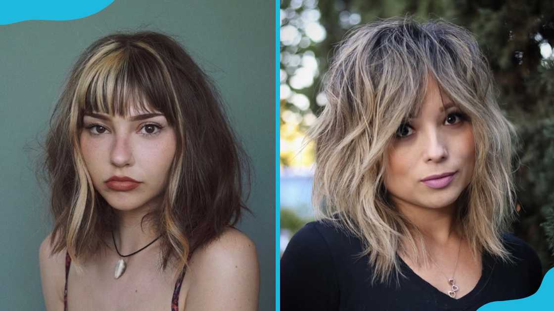 Mid-length haircut with bangs Mid-length haircut with bangs