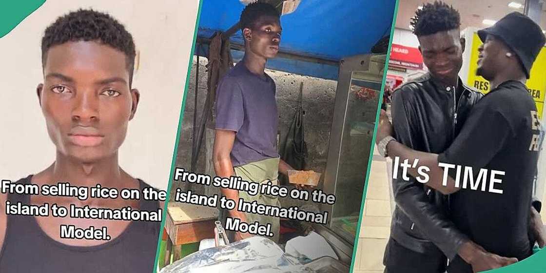 Rice seller in tears as he becomes top model Rice seller in tears as he becomes top model