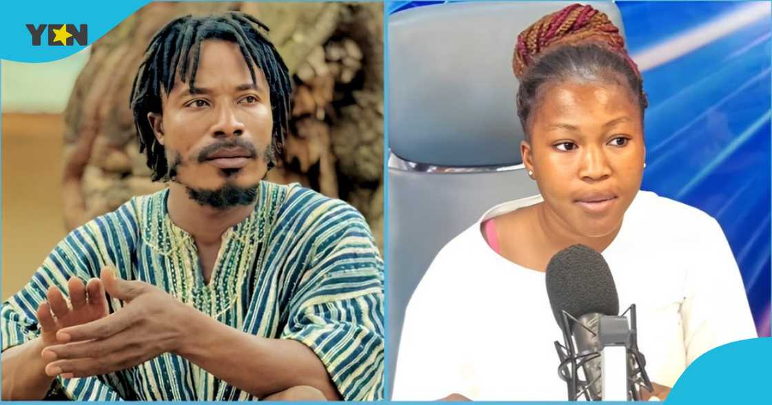 Photo of Ghanaian content creator Father Ankrah and a young lady claiming to be his baby mama. Photo of Ghanaian content creator Father Ankrah and a young lady claiming to be his baby mama.