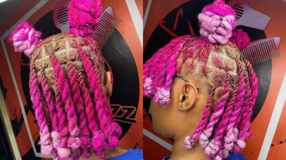 Junk stylish pink locs Junk stylish pink locs