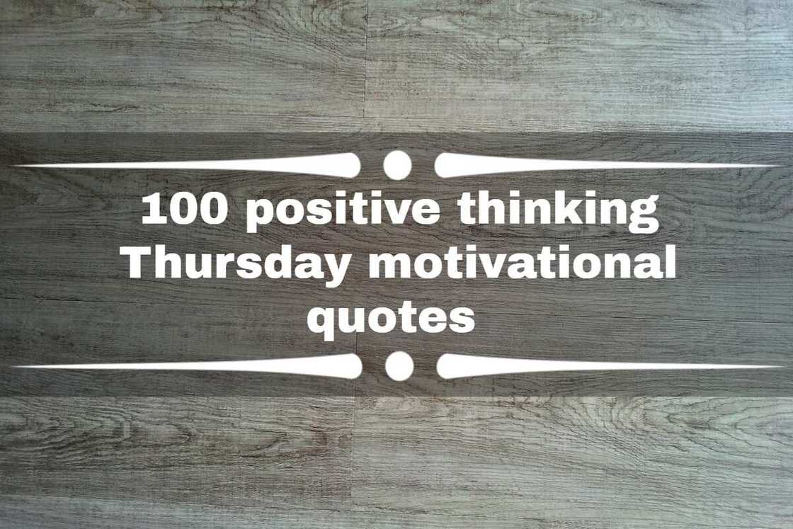 positive thinking Thursday motivational quotes