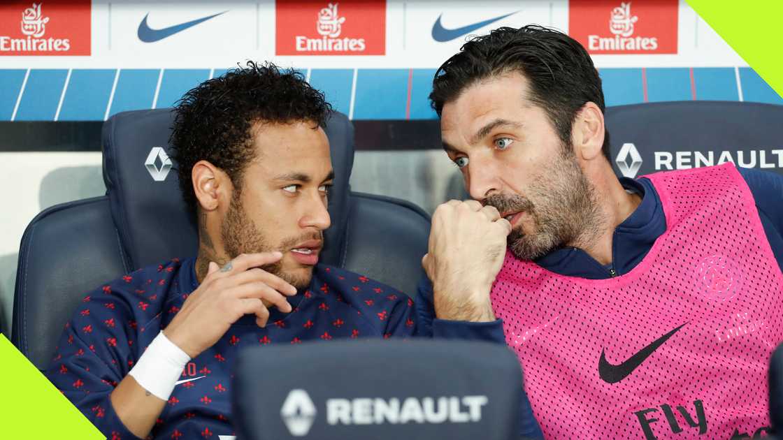 Neymar played one season at PSG with Gianluigi Buffon