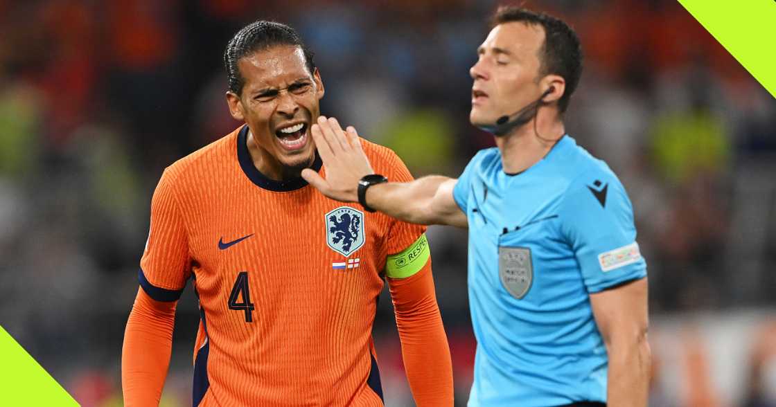 Virgil van Dijk was not enthused with the performance of referee Felix Zwayer during the Netherlands vs England semi-final tie at Euro 2024. Virgil van Dijk was not enthused with the performance of referee Felix Zwayer during the Netherlands vs England semi-final tie at Euro 2024.