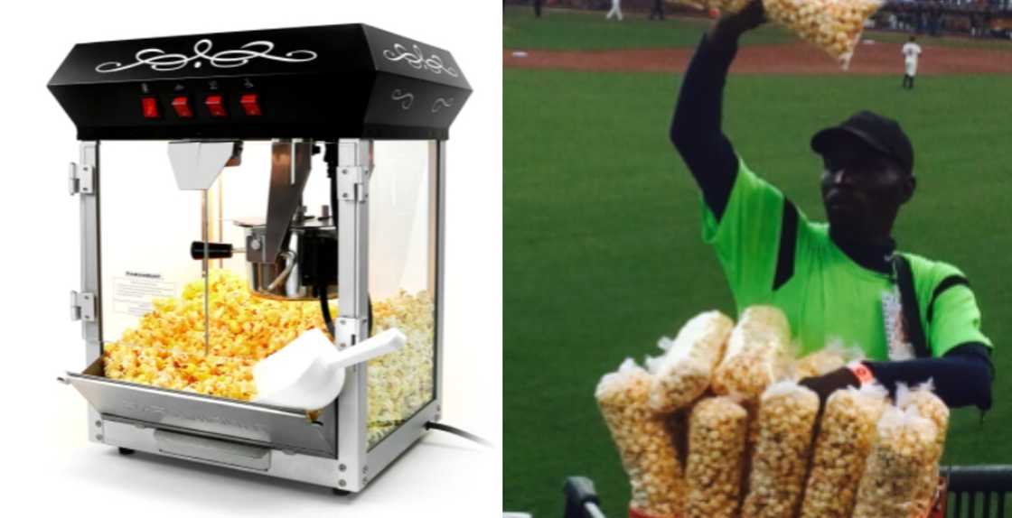 A Ghanaian man who Resorted to Selling Popcorn due to Unemployment is Forced to Sell his Machine A Ghanaian man who Resorted to Selling Popcorn due to Unemployment is Forced to Sell his Machine