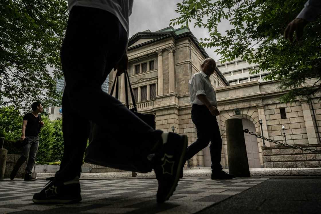 Each month the Bank of Japan targets monthly government bond purchases of around $38 billion Each month the Bank of Japan targets monthly government bond purchases of around $38 billion