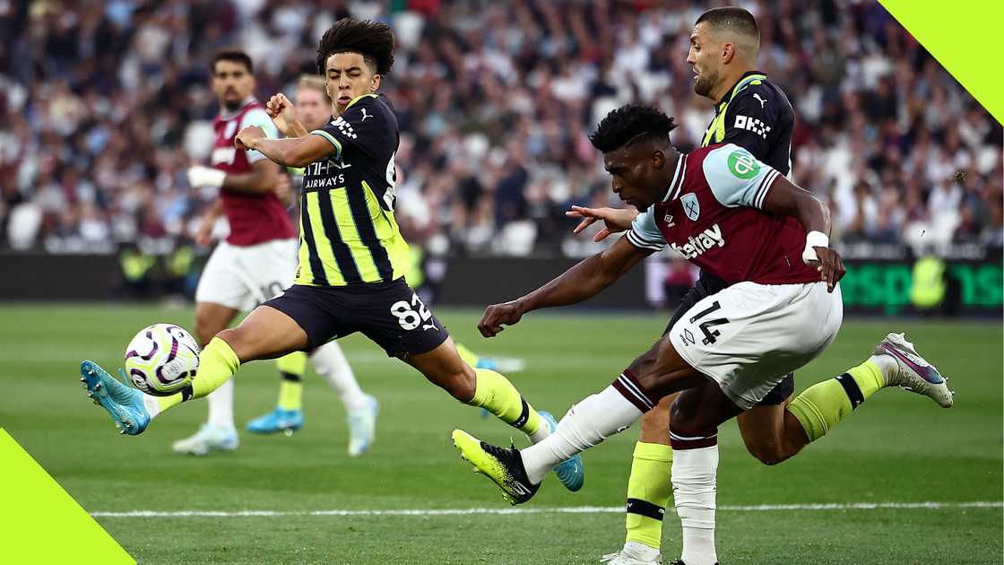 Fans hail 'best dribbler' Mohammed Kudus after masterclass against Man City. Fans hail 'best dribbler' Mohammed Kudus after masterclass against Man City.