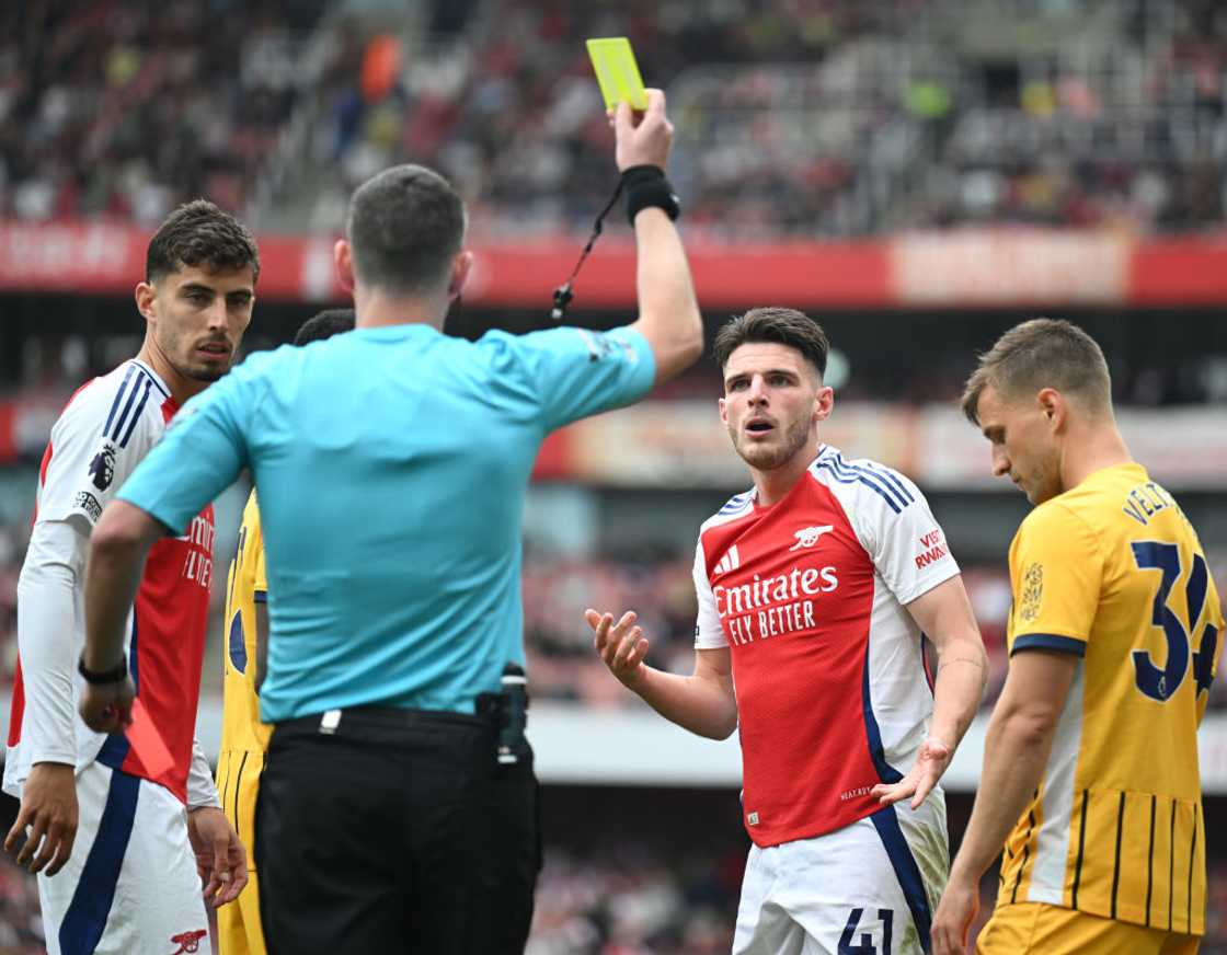 Declan Rice, Arsenal, Brighton, Tottenham Hotpsur, why Rice cannot appeal red card Declan Rice, Arsenal, Brighton, Tottenham Hotpsur, why Rice cannot appeal red card