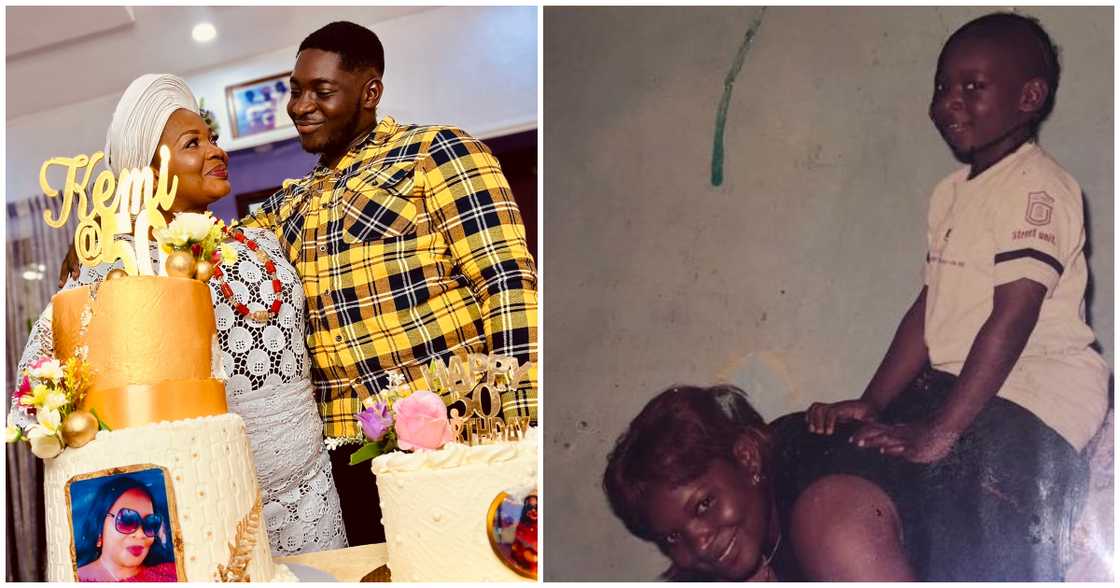 Young man buys car for mother as birthday gift Young man buys car for mother as birthday gift