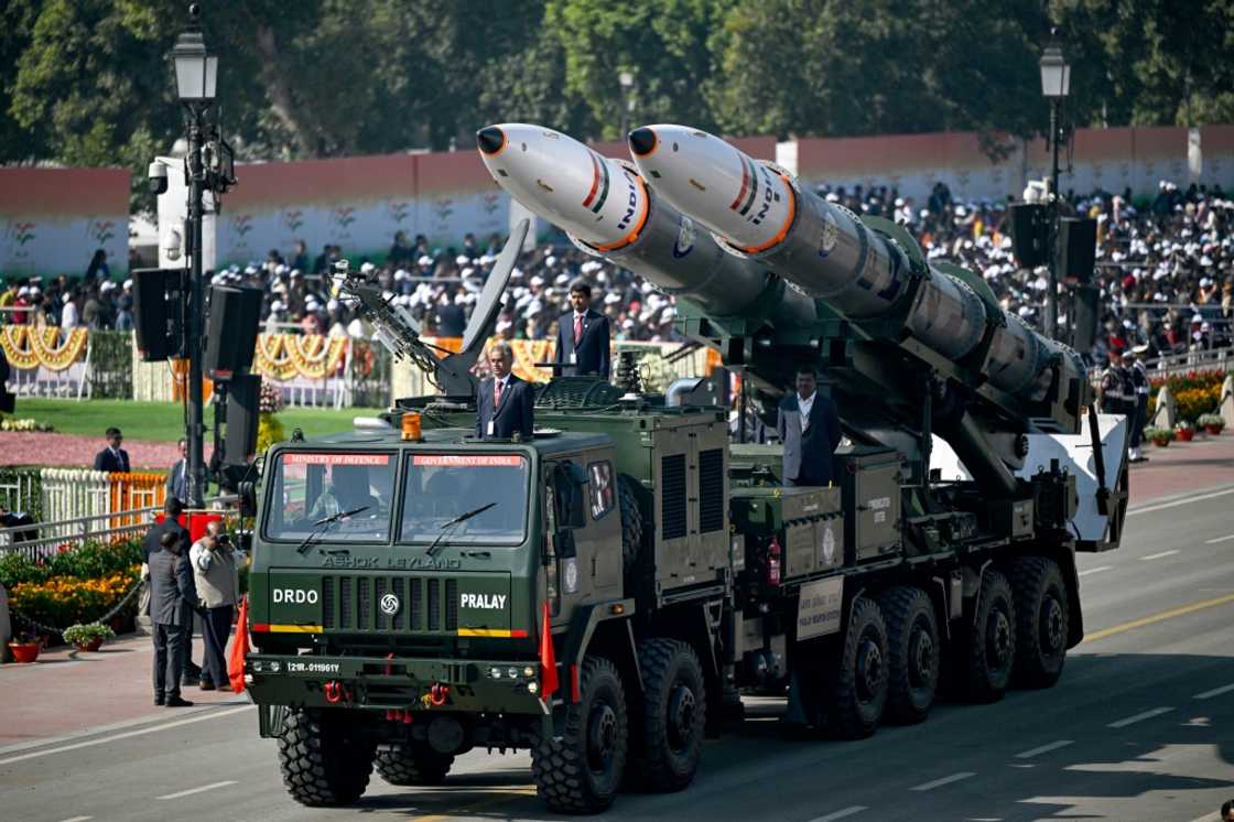 India has boosted its domestic arms industry including this Pralay weapon system on display at country’s 76th Republic Day parade in New Delhi on January 26 India has boosted its domestic arms industry including this Pralay weapon system on display at country’s 76th Republic Day parade in New Delhi on January 26