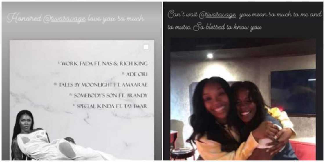 Brandy says she's honored to be on Water and Garri EP. Brandy says she's honored to be on Water and Garri EP.