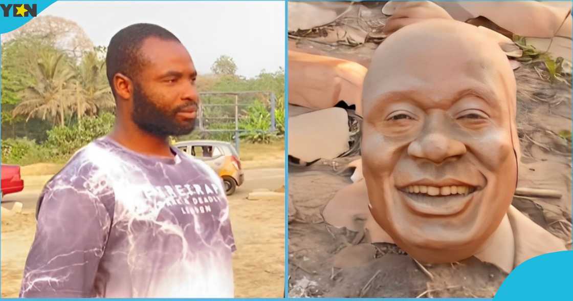 Statue, Akufo-Addo, Effia Nkwanta roundabout, Sekondi-Takoradi, Akufo-Addo Statue