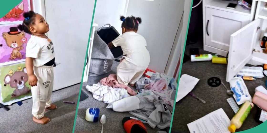 Dad cries out as daughter messes up house Dad cries out as daughter messes up house