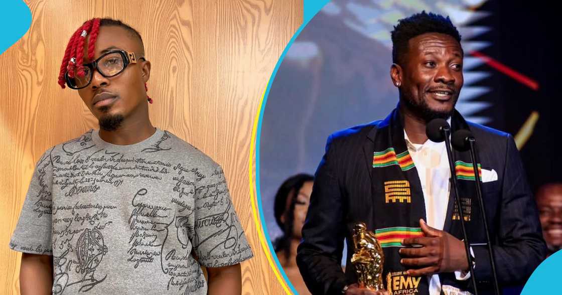 Dancegod Lloyd and Asamoah Gyan in photos from left to right Dancegod Lloyd and Asamoah Gyan in photos from left to right