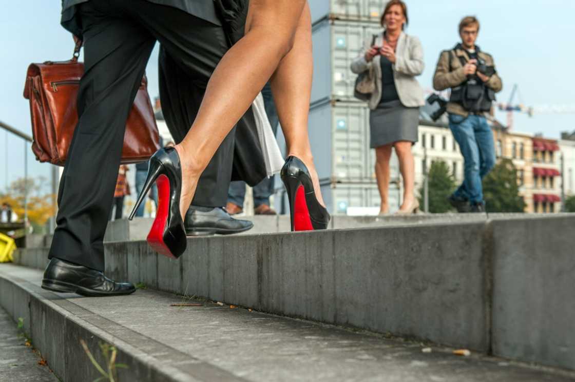 Louboutin shoes are known for their red soles