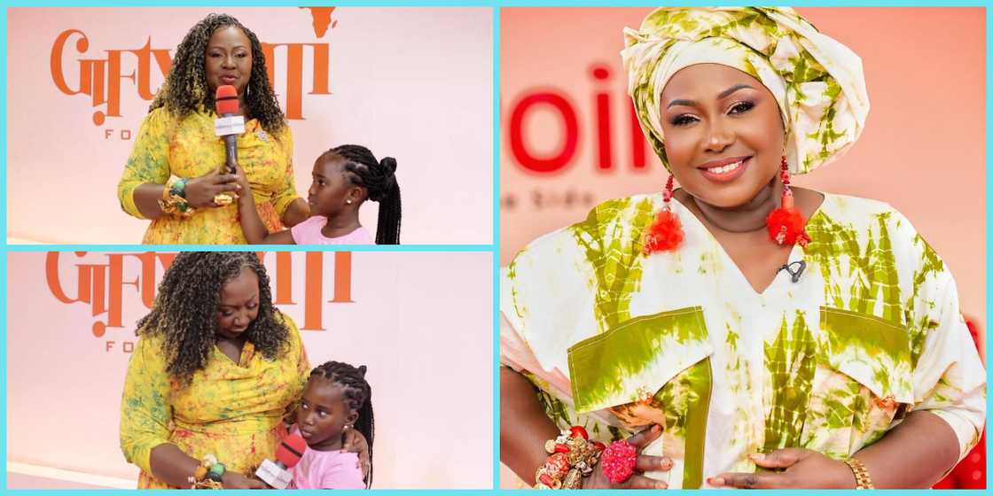 Gifty Anti and daughter