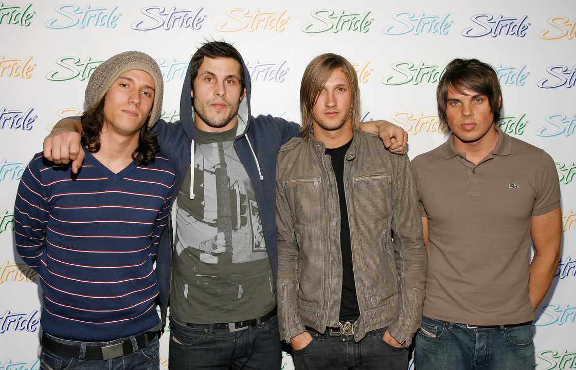 Members of the band Saosin attend the Stride Gum Summer Solstice celebration Members of the band Saosin attend the Stride Gum Summer Solstice celebration