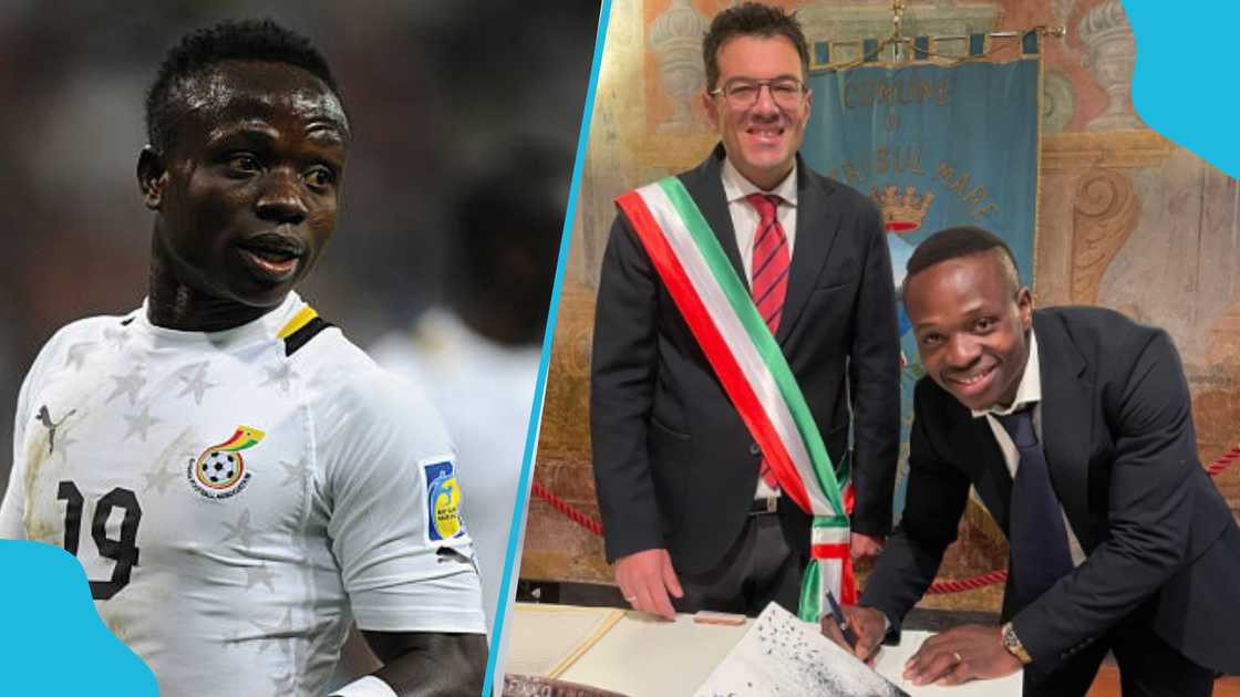 Ghanaian midfielder Moses Odjer receives Italian citizenship. Ghanaian midfielder Moses Odjer receives Italian citizenship.