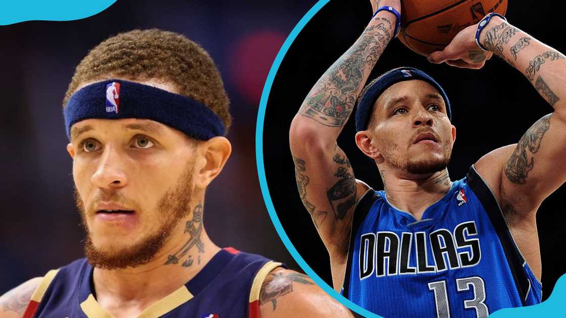 Delonte West during NBA matches Delonte West during NBA matches