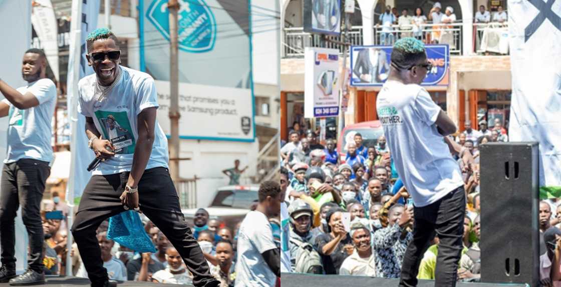 Shatta Wale Storms Circle Market For The Infinix July Invasion Shatta Wale Storms Circle Market For The Infinix July Invasion