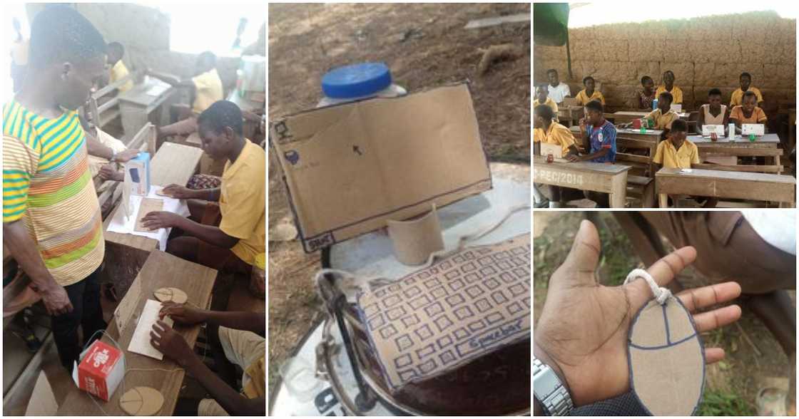 Ghanaian Teacher Kwasi Nyarko With His Students Ghanaian Teacher Kwasi Nyarko With His Students