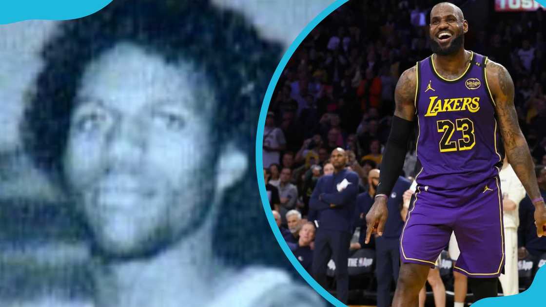 An old picture of Anthony McClelland (L). LeBron James in a jovial mood during a previous game (R) An old picture of Anthony McClelland (L). LeBron James in a jovial mood during a previous game (R)