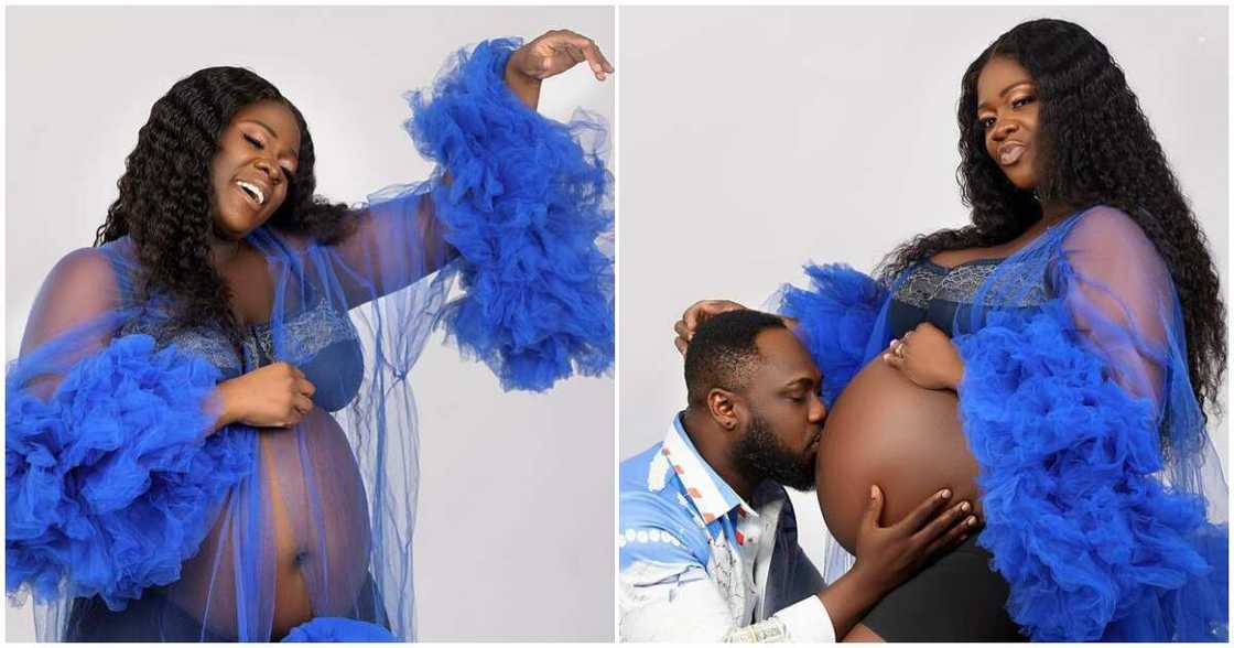 Tracey Boakye and husband Frank Badu Ntiamoah in pregnancy photoshoot Tracey Boakye and husband Frank Badu Ntiamoah in pregnancy photoshoot
