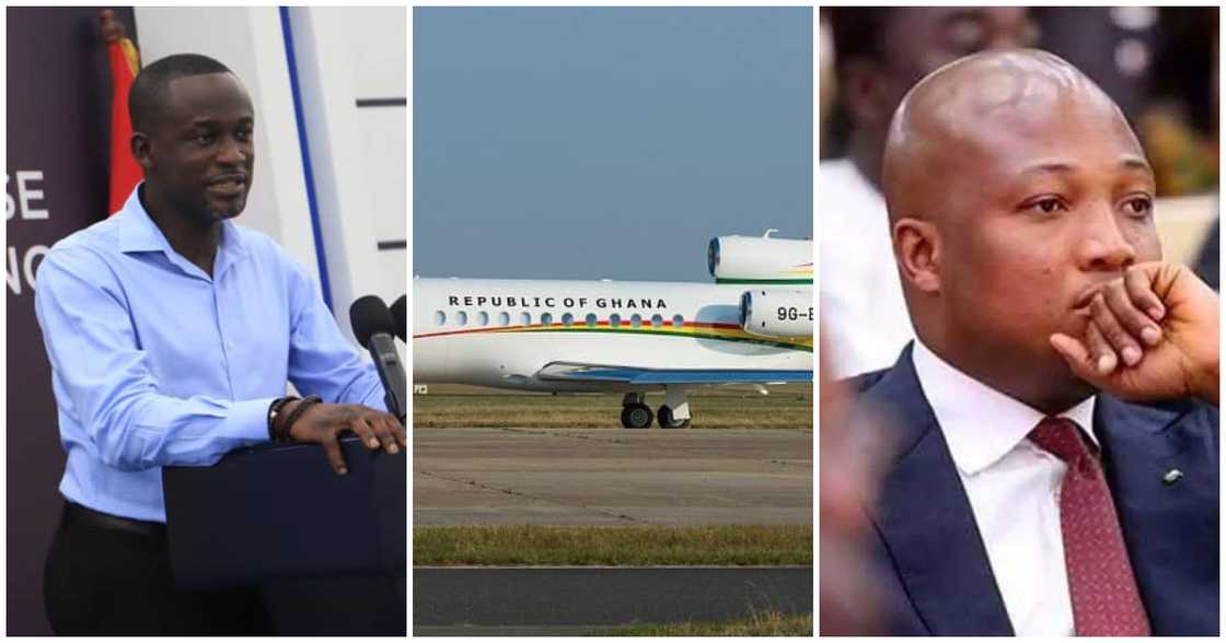 Eugene Arhin has called on Okudzeto Ablakwa to minimize his penchant for propaganda on the country's presidential jet Eugene Arhin has called on Okudzeto Ablakwa to minimize his penchant for propaganda on the country's presidential jet