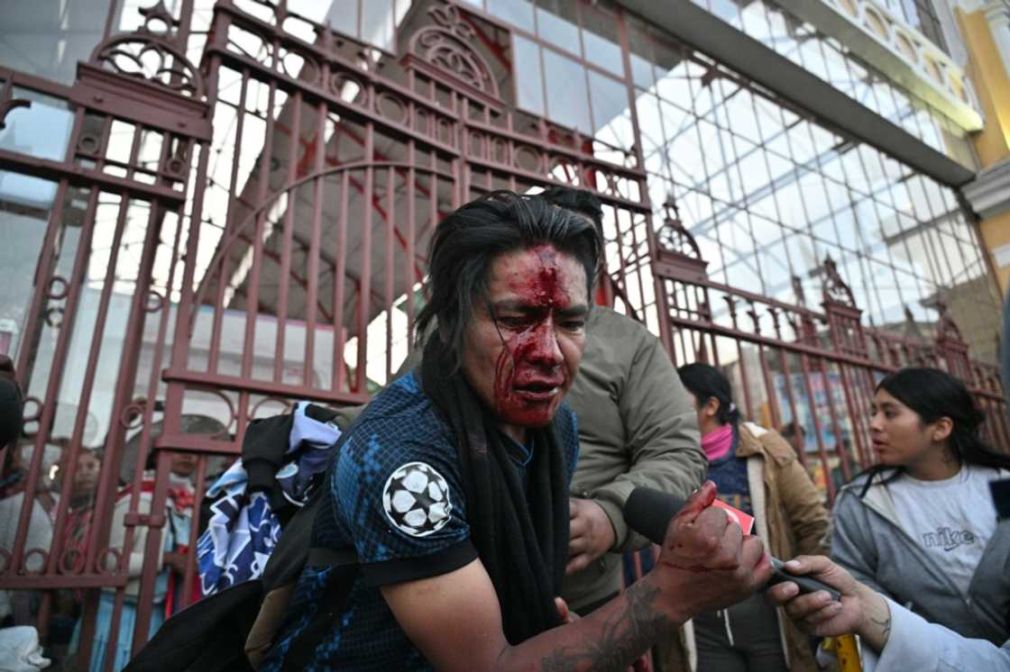 Dozens of people in Bolivia were injured in clashes between followers of ex-president Evo Morales and incumbent Luis Arce