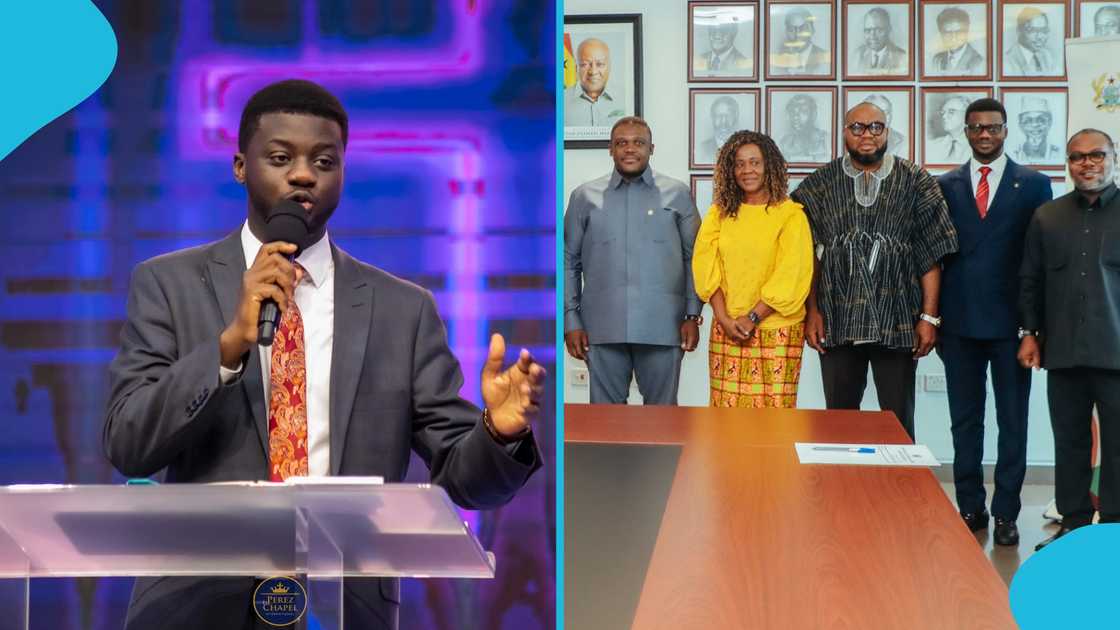 Archbishop Agyinasare, Dr Selassie Agyin-Asare, NCA Board, Sam George. Archbishop Agyinasare, Dr Selassie Agyin-Asare, NCA Board, Sam George.