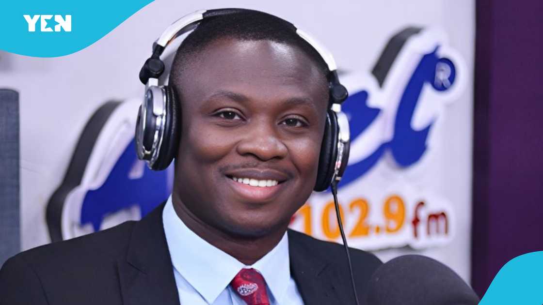 Ghanaian sports journalist, Saddick Adams, Angel 102.9FM's Morning Show. Ghanaian sports journalist, Saddick Adams, Angel 102.9FM's Morning Show.