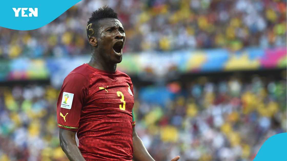 Asamoah Gyan has played three World Cup tournaments for Ghana. Asamoah Gyan has played three World Cup tournaments for Ghana.