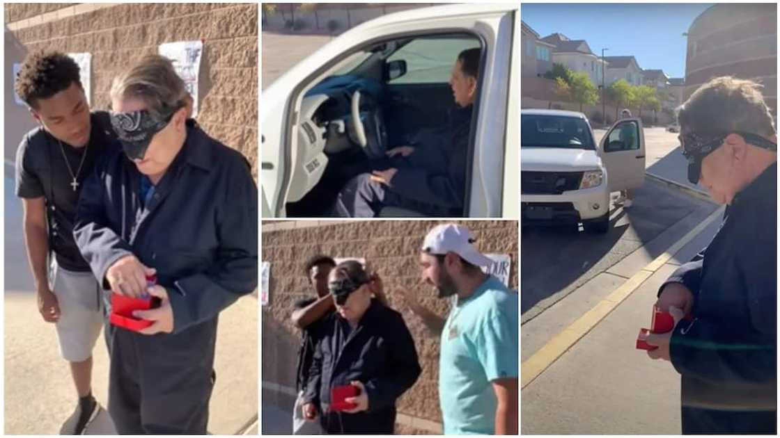 He hugged the students. He hugged the students.