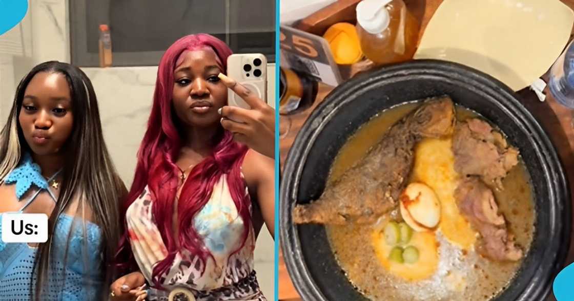 Ghanaian ladies, bowl of fufu, Ghanaian food, kenkey, social media Ghanaian ladies, bowl of fufu, Ghanaian food, kenkey, social media