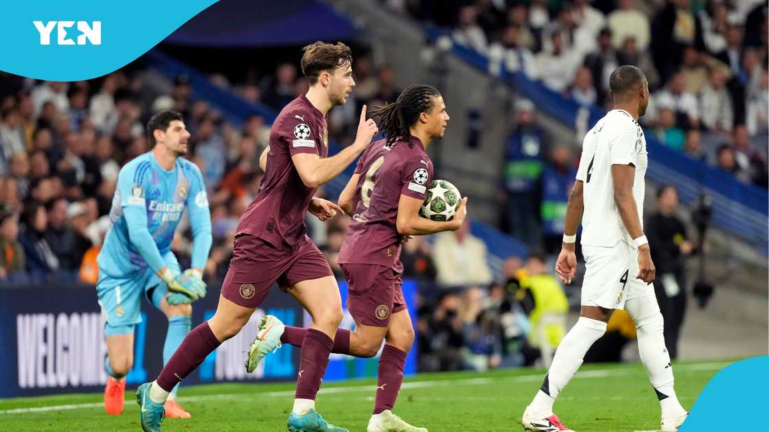 Nico Gonzalez scored the consolation goal as Real Madrid beat Manchester City. Nico Gonzalez scored the consolation goal as Real Madrid beat Manchester City.