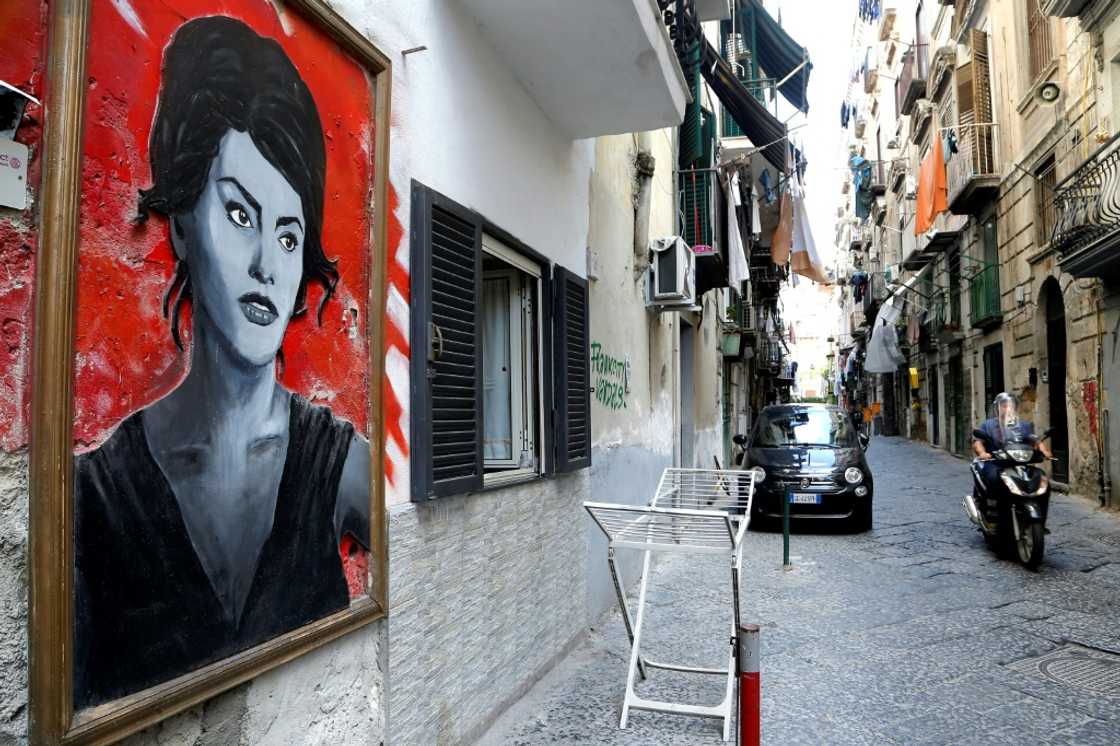 Support for the Five Star Movement is in freefall in southern Italy. A painting of Italian actress Sofia Loren in the back streets of Naples Support for the Five Star Movement is in freefall in southern Italy. A painting of Italian actress Sofia Loren in the back streets of Naples