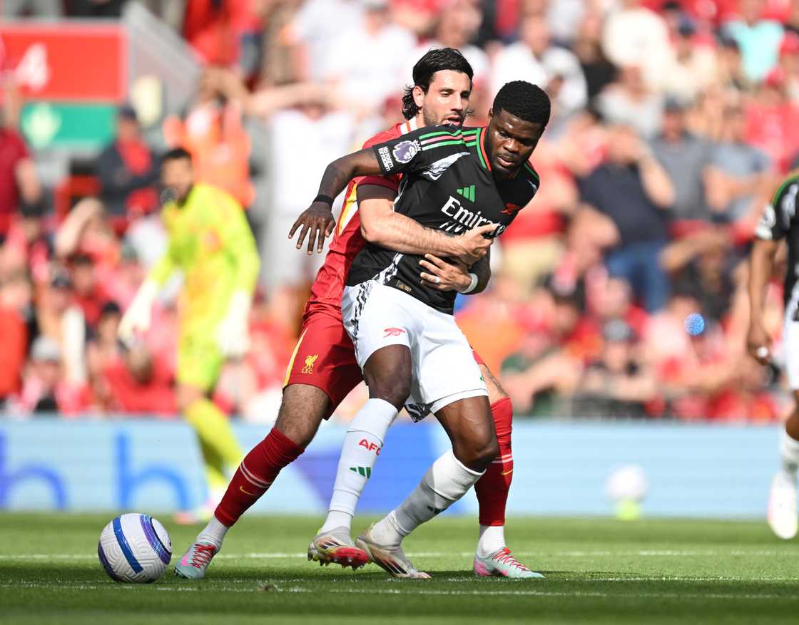 Thomas Partey, Arsenal, Dominik Szoboszlai, Liverpool, Premier League Thomas Partey, Arsenal, Dominik Szoboszlai, Liverpool, Premier League