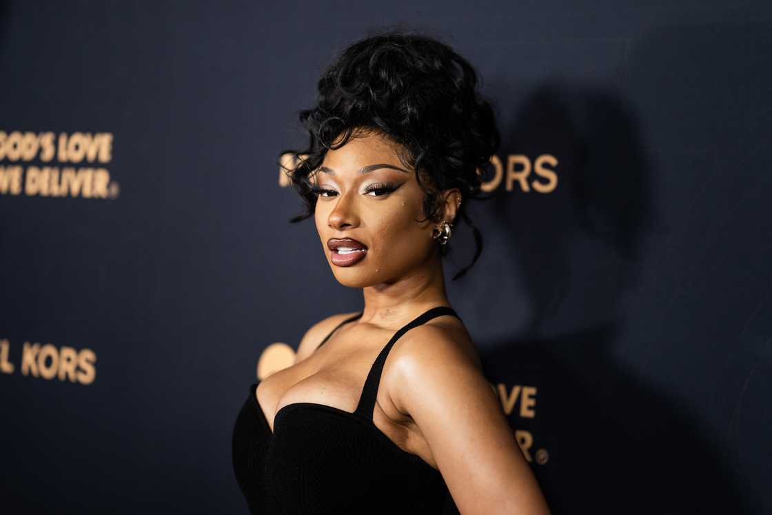 Megan Thee Stallion attends God's Love We Deliver Golden Heart Awards in New York City. Megan Thee Stallion attends God's Love We Deliver Golden Heart Awards in New York City.